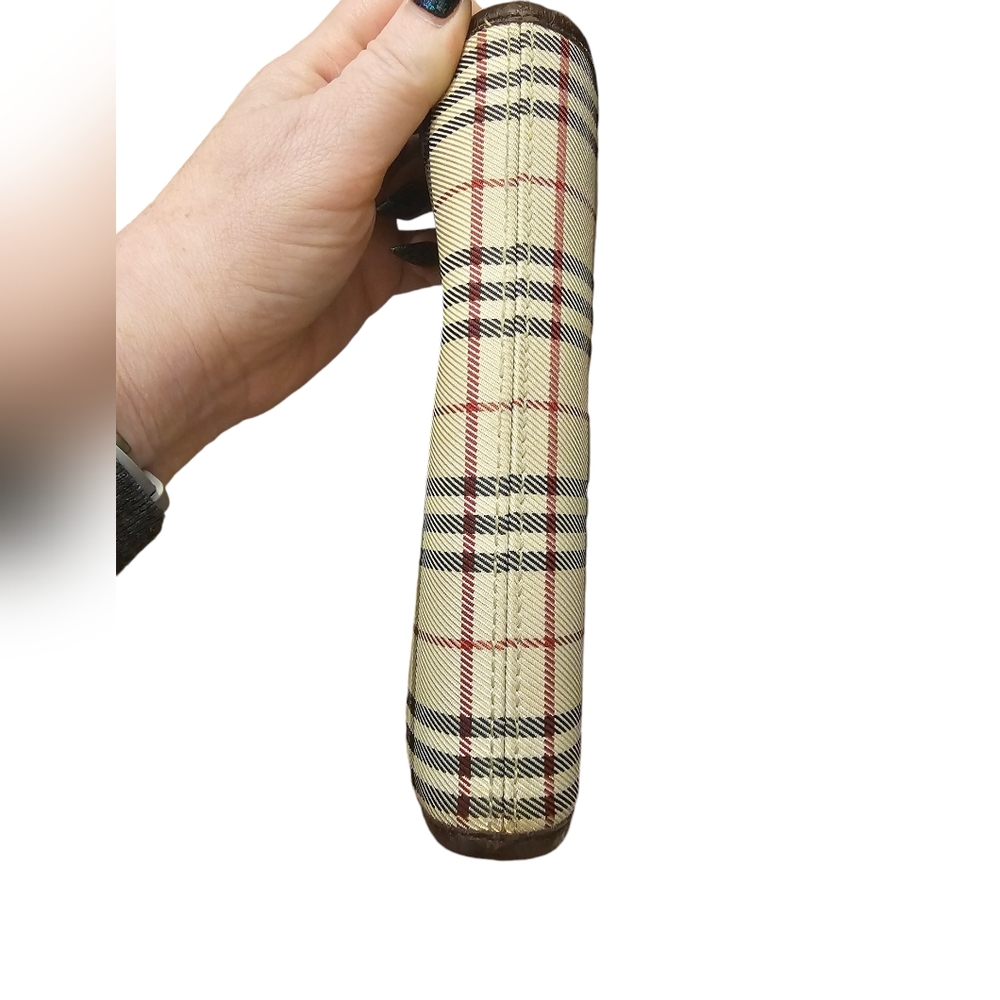 Burberry Nova Check & Brown Leather Crossbody w/ COA - Picture 6 of 13